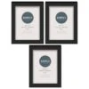 Simply Everyday 4 X 6" Block Frames 3pk - Black -Home Decor Store 278309 3pk simply everyday block frames 4x6 black