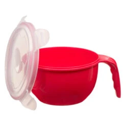 B&M Microwavable Food Bowl With Handle -Home Decor Store 289950 Microwavable Food Bowl with Handle red 21