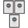 Simply Everyday A4 Block Frames 3pk - Black -Home Decor Store 305876 3pk simply everyday block frame a4 black