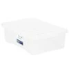 B&M Underbed Clear Storage Box With Lid 32L - Clear -Home Decor Store 314173 32l underbed storage box with lid clear 2