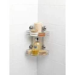 B&M Two Tier Corner Suction Caddy