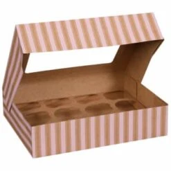 Betty Winters Large Cupcake Boxes 2pk -Home Decor Store 320784 4pk cupcake boxes holds 12 pink 3