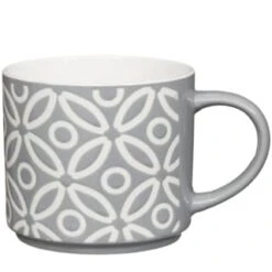 B&M Jumbo Embossed Stacking Mugs 4pk -Home Decor Store 329369 Jumbo Embossed Stacking Mugs Set of 4 2