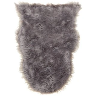 B&M Faux Sheepskin Rug 60 X 90cm - Grey 4 B&M Faux Sheepskin Rug 60 X 90cm - Grey - Image 2
