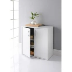 Lokken 2 Door Cupboard 5 Lokken 2 Door Cupboard -Home Decor Store 333080 2 door cupbard with shelves open