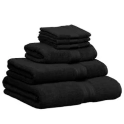 B&M Signature Bath Towel - Black -Home Decor Store 337604 337633 337634 337636 signature zero twist towels black