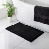 B&M Signature Microfibre Noodle Bath Mat - Black -Home Decor Store 345476 signature bath mat black