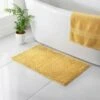B&M Signature Microfibre Noodle Bath Mat - Ochre