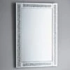 B&M Crushed Jewel Mirror - Silver -Home Decor Store 345547 crushed jewel mirror