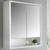 Norsk High Gloss Bathroom Mirror Cabinet -Home Decor Store 347094 norsk double wall unit