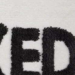 Get Naked Tufted Bath Mat - White -Home Decor Store 351414 urban tropics slogan tufted bathmat get naked 2