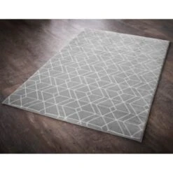 Home Decor Store -Home Decor Store 356010 356011 geo plush rug grey 1