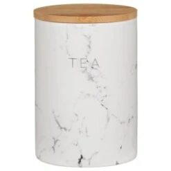 B&M Marble Effect Kitchen Canisters 3pc -Home Decor Store 356820 storage canisters marble effect tea