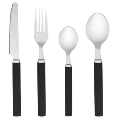 B&M Cutlery Set With Caddy 16pc - Black -Home Decor Store 357347 16pc cutlery set with caddy black