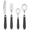 B&M Soft Touch Cutlery Set 16pc - Grey 2 B&M Soft Touch Cutlery Set 16pc - Grey -Home Decor Store 357349 16pc soft touch cutlery set grey 2