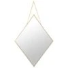 B&M Diamond Hanging Mirror - Gold -Home Decor Store 362622 diamond hanging mirror