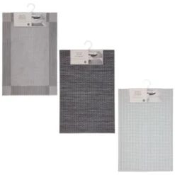 B&M Metallic Woven Placemats - Charcoal 4pk -Home Decor Store 363876 363869 380285 4pk silver metallic woven main 2