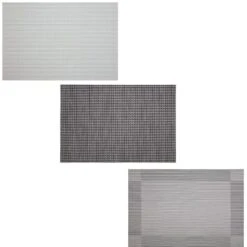 B&M Metallic Woven Placemats - Charcoal 4pk -Home Decor Store 363876 363869 380285 4pk silver metallic woven main