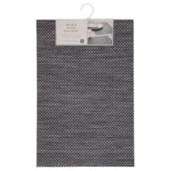 B&M Metallic Woven Placemats - Charcoal 4pk -Home Decor Store 363876 4pk woven charcoal placemats