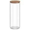 B&M Tall Storage Container With Bamboo Lid -Home Decor Store 368019 round storage container with bamboo lid 1750ml