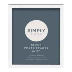 Simply Everyday 8 X 10" Block Frames 3pk - White -Home Decor Store 370280 3pk simply everyday block frames 8x10 white 2