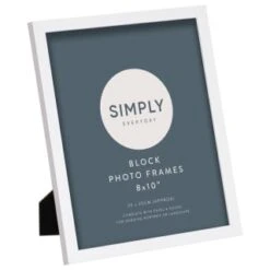 Simply Everyday 8 X 10" Block Frames 3pk - White -Home Decor Store 370280 3pk simply everyday block frames 8x10 white 3