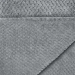 Waffle Faux Fur Throw - Grey -Home Decor Store 372931 heritage collection waffle faux fur throw 130x160cm 2