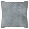 Waffle Faux Fur Cushion - Grey -Home Decor Store 373030 waffle faux fur cushion grey