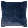 B&M Waffle Faux Fur Cushion - Navy -Home Decor Store 373085 waffle faux fur cushion navy