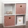 B&M Lana Storage Cubes 2pk - Blush 1 B&M Lana Storage Cubes 2pk - Blush -Home Decor Store 374348 2pk blush lana storage cubes