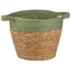 B&M Two Tone Wicker Basket - Green -Home Decor Store 374391 green two tone wicker basket