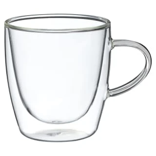 B&M Double Walled Glass Coffee Mug 3 B&M Double Walled Glass Coffee Mug
