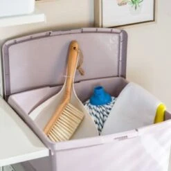 B&M Waffle Clip Box 25.5L - Blush -Home Decor Store 375471 blush 25 5l waffle clip box 3