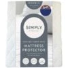 Simply Anti-Bacterial Quilted Mattress Protector - Double -Home Decor Store 375785 simply quilted super soft mattress protector double