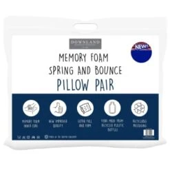 Downland Memory Foam Pillows 2pk