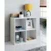 Lokken 4 Cube Basket Storage Unit - White -Home Decor Store 375915 lokken 4 cube white