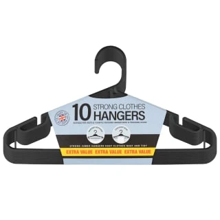 B&M Jumbo Hangers 10pk - Black 5 B&M Jumbo Hangers 10pk - Black - Image 3