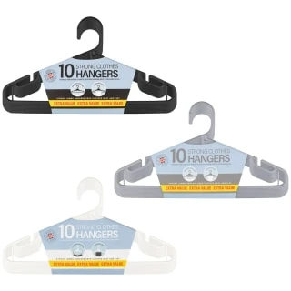 B&M Jumbo Hangers 10pk - Black 6 B&M Jumbo Hangers 10pk - Black - Image 4
