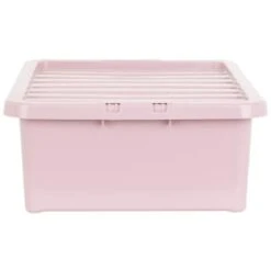 B&M Under Bed Storage Box 32L - Dusty Pink -Home Decor Store 377038 under bed storage box 32l dusty pink 2