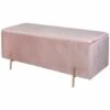 B&M Ottoman With Legs - Blush