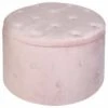 B&M Round Blush Ottoman -Home Decor Store 378067 round blush ottoman