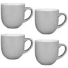 Simply Everyday Gloss Mugs 4pk - Grey -Home Decor Store 380120 4pk simply everyday mugs grey 3