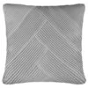 B&M Pleated Cushion - Silver -Home Decor Store 380360 silver pleated cushion1