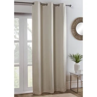 B&M Kent Woven Blackout Panel 54 X 86" - Cream 3 B&M Kent Woven Blackout Panel 54 X 86" - Cream