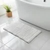 Retreat Knitted Bath Mat 50 X 80cm - White -Home Decor Store 381565 retreat knitted bath mat white