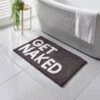 Get Naked Tufted Bath Mat - Black -Home Decor Store 381570 charcoal get naked bath mat