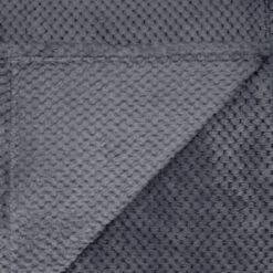 B&M Waffle Throw - Dark Slate 8 B&M Waffle Throw - Dark Slate -Home Decor Store 383152 supersoft waffle throw dark slate 4