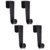 B&M Velvet Overdoor Hooks 4pk - Black