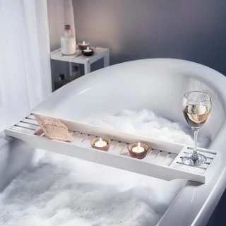 B&M White Over Bath Rack 3 B&M White Over Bath Rack