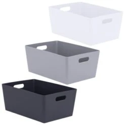 Soho Storage Tub 15 X 35 X 26cm - Graphite -Home Decor Store 384310 soho size g box 15x35x26cm group 1